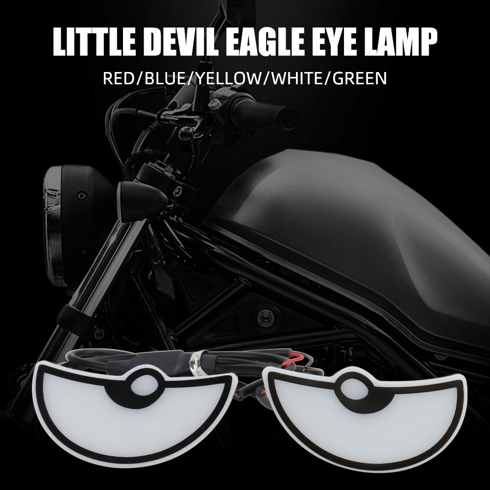 Decor Lighting Uk - 真新しいユニークなLEDライトDIYバイクライト半円ライトデビルズアイ改造ユニバーサルバイク装飾パーツ