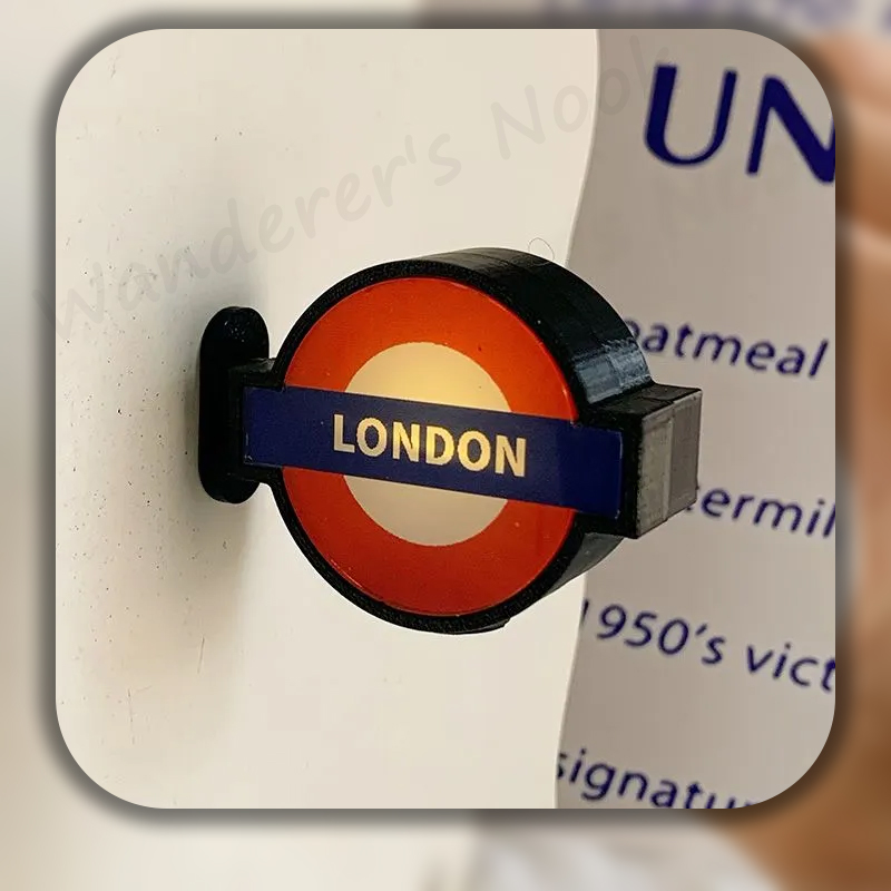 Decor Lighting Uk - ロンドン地下鉄ラウンデルライトアップ冷蔵庫マグネット発光駅標識磁気ステッカー英国旅行お土産ギフト家の装飾