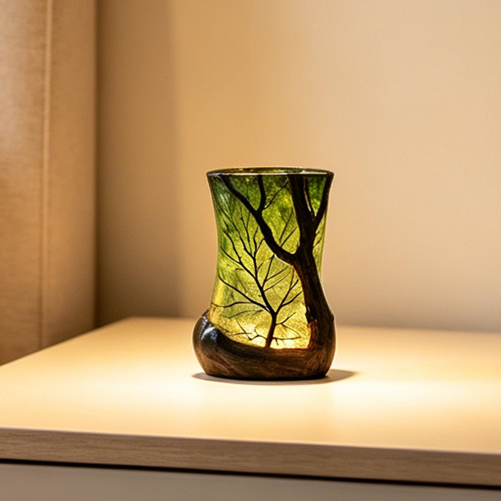 Lighting Decor Room - ベッドサイドテーブルランプ フォレストナイトライト 装飾的な雰囲気照明 ホームオフィス 寝室 書斎