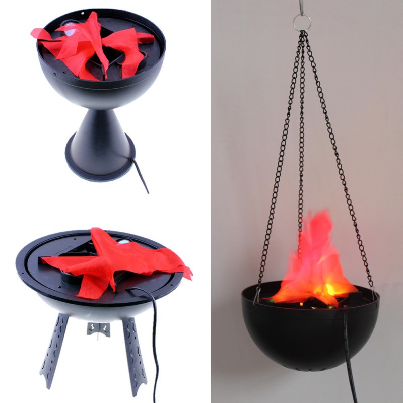 Lighting Decor Ideas - 3Dフェイクフレームランプシミュレーション火鉢装飾電気炎ライト偽火炎演出小道具お化け屋敷バーショップパーティーホームデコレーション