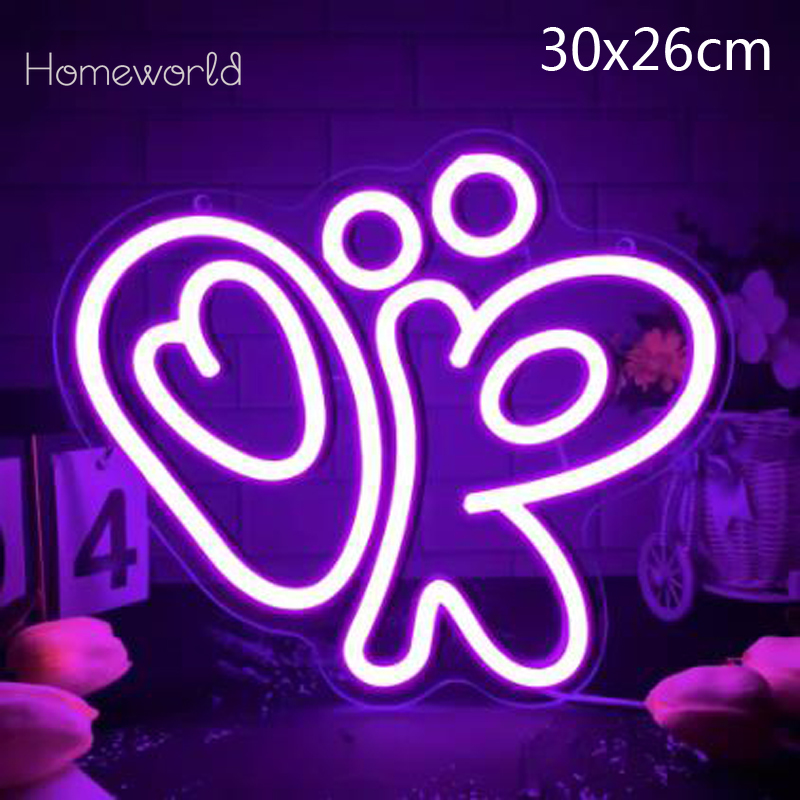 Ok Lighting Decor - オリビアOKネオンサイン USB電源 LEDネオンライト 壁飾り 子供部屋 寝室