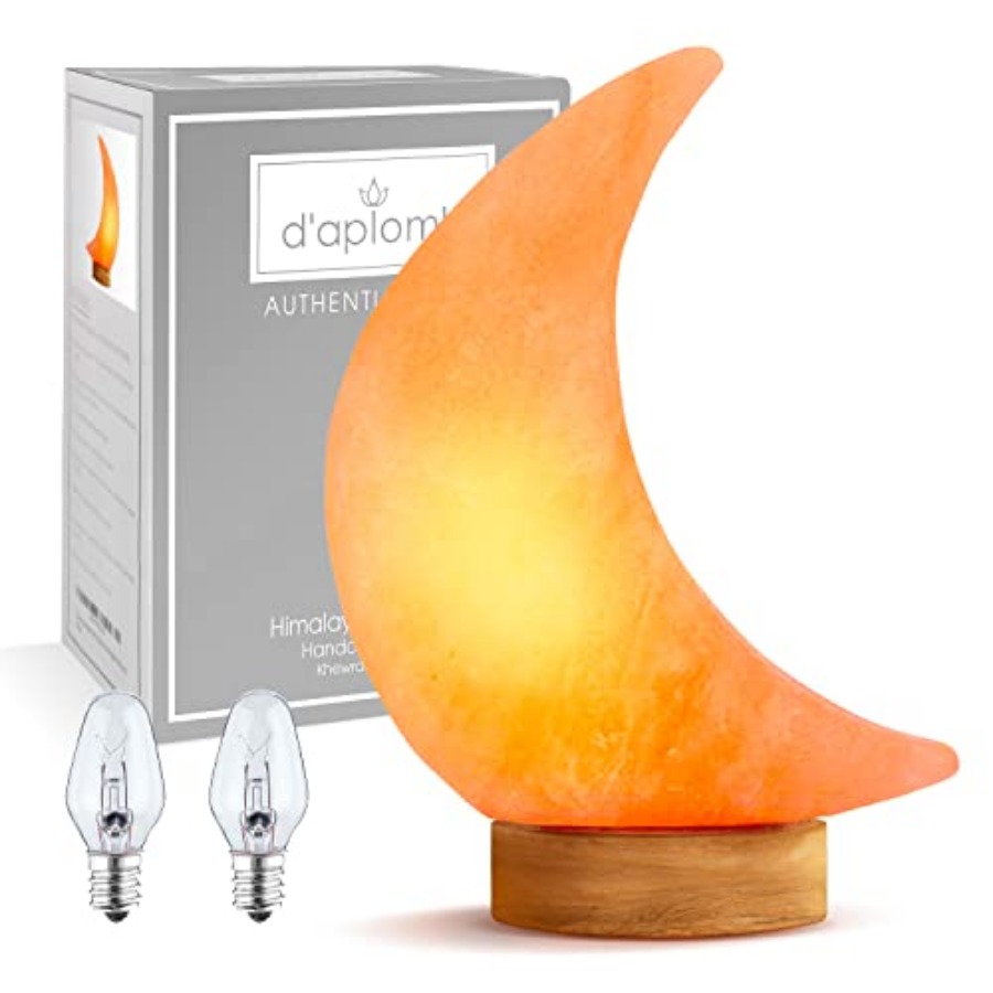 Himalayan Salt Lamp - 100%天然ヒマラヤ岩塩ランプ；ヒマラヤ山脈産の手彫りピンククリスタル岩塩；調光コード付き；5ポンド（約2.27kg）