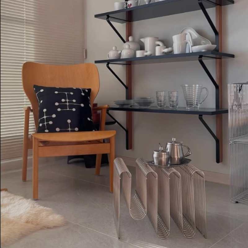 Lighting And Decor Magazine - ライトラグジュアリーマガジンラッククリエイティブランディングディスプレイスタンドリビングルームマルチグリッド収納ホルダーサンプルルーム装飾本棚