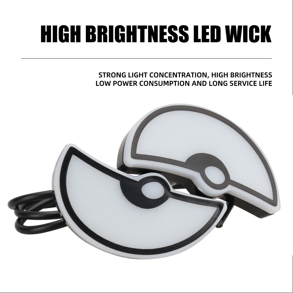 真新しいユニークなLEDライトDIYバイクライト半円ライトデ - Decor Lighting Uk のレビューと価格