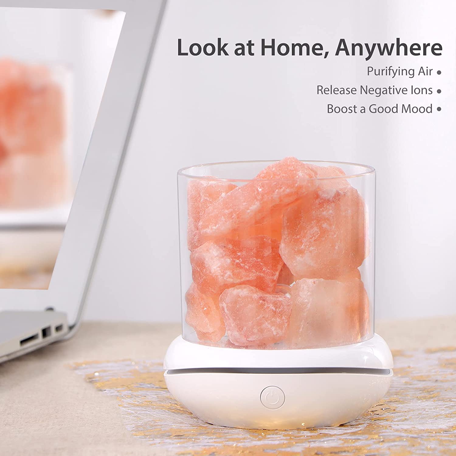 アロマランプ 天然ヒマラヤ塩ランプ USB ピンク塩岩ランプ - Himalayan Salt Lamp のレビューと価格