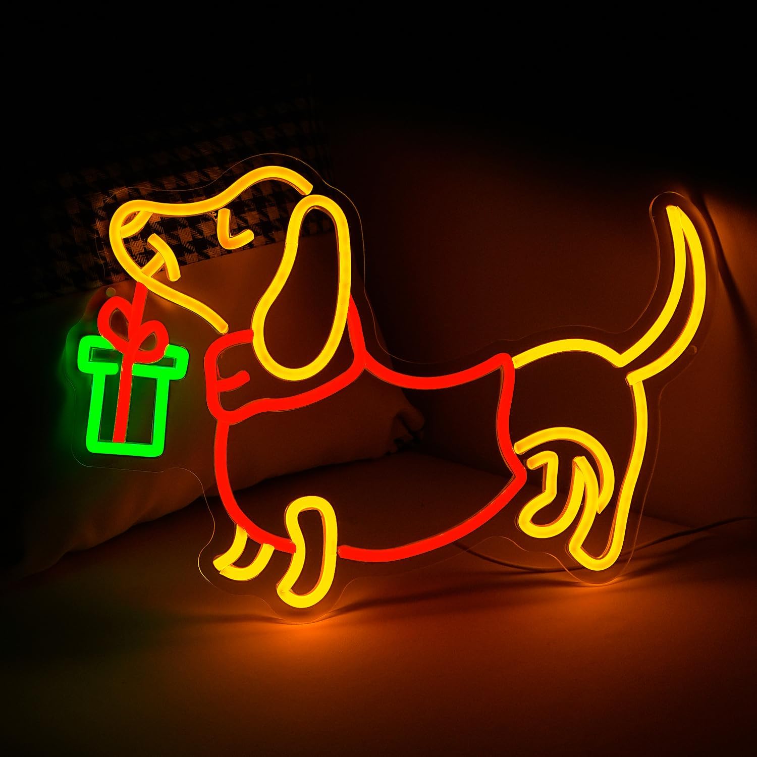 USB調光式ダックスフントネオンサインLEDライト、ホームバ - Lighting Decoration Ideas For Home のレビューと価格