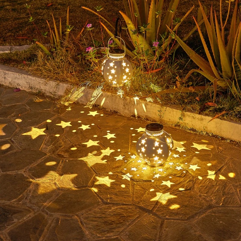 ガーデンスタープロジェクターランプ吊り下げ式ソーラーライト屋 - Lighting Decor Ideas のレビューと価格