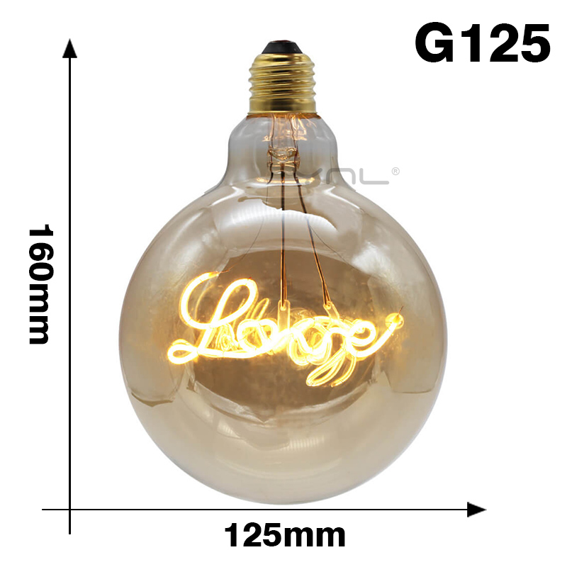 レトロなヴィンテージLED電球,ガラスの電球,寝室用の愛のラ - Ok Lighting Decor のレビューと価格