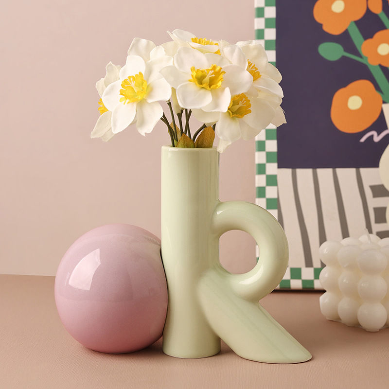 4 色 OK 形状のセラミック花瓶モダンホームリビングルーム - Ok Lighting Decor のレビューと価格