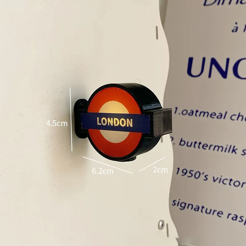 ロンドン地下鉄ラウンデルライトアップ冷蔵庫マグネット発光駅標 - Decor Lighting Uk のレビューと価格