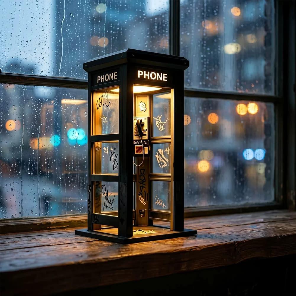 レトロな落書き電話ボックス型テーブルランプ ミニロンドン電話 - Lighting Decor Ideas のレビューと価格