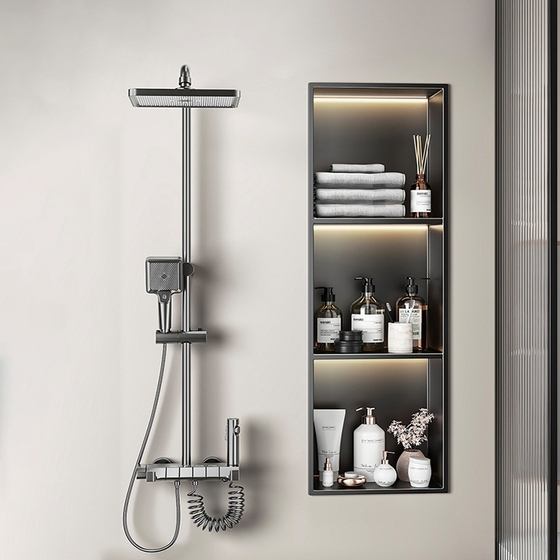 マガジンラック、LEDライト付き装飾浴室シャワーニッチ、防水 - Lighting And Decor Magazine のレビューと価格