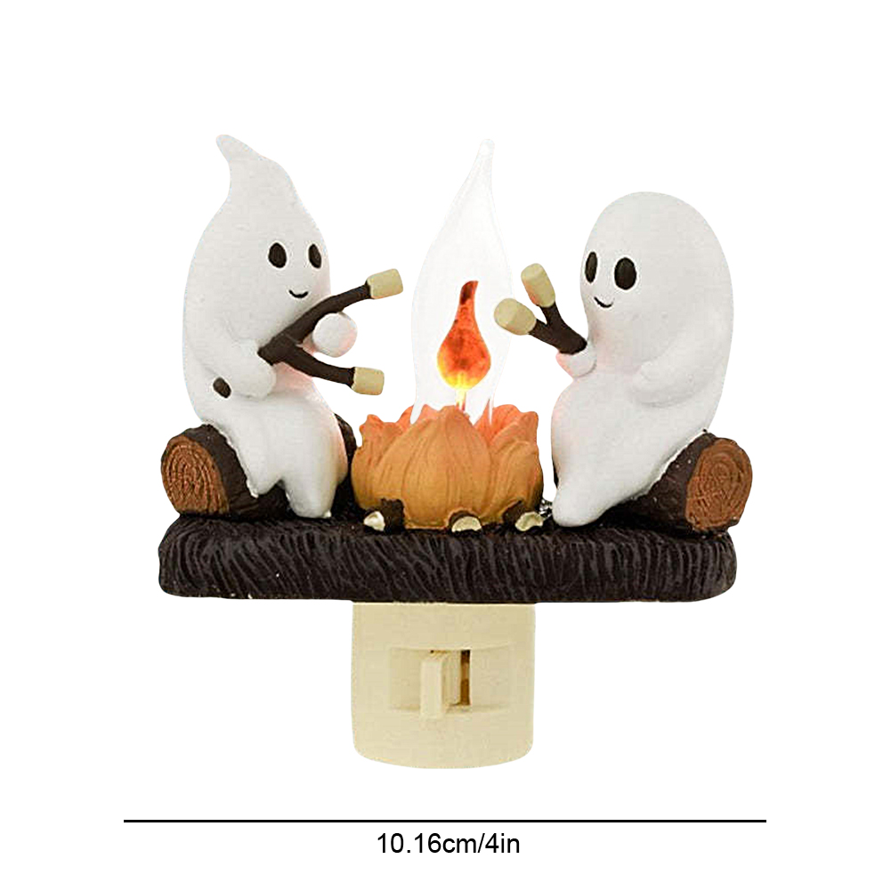 ゴースト焚き火ナイトライト、ハロウィーンの装飾、家の装飾、か - Decor Lighting Uk のレビューと価格