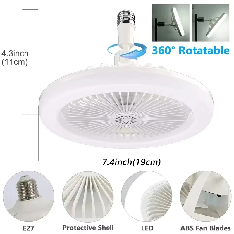 2 in 1 シーリングファンランプ 3 速度調整可能 E2 - Decor Lighting Ceiling Fans のレビューと価格