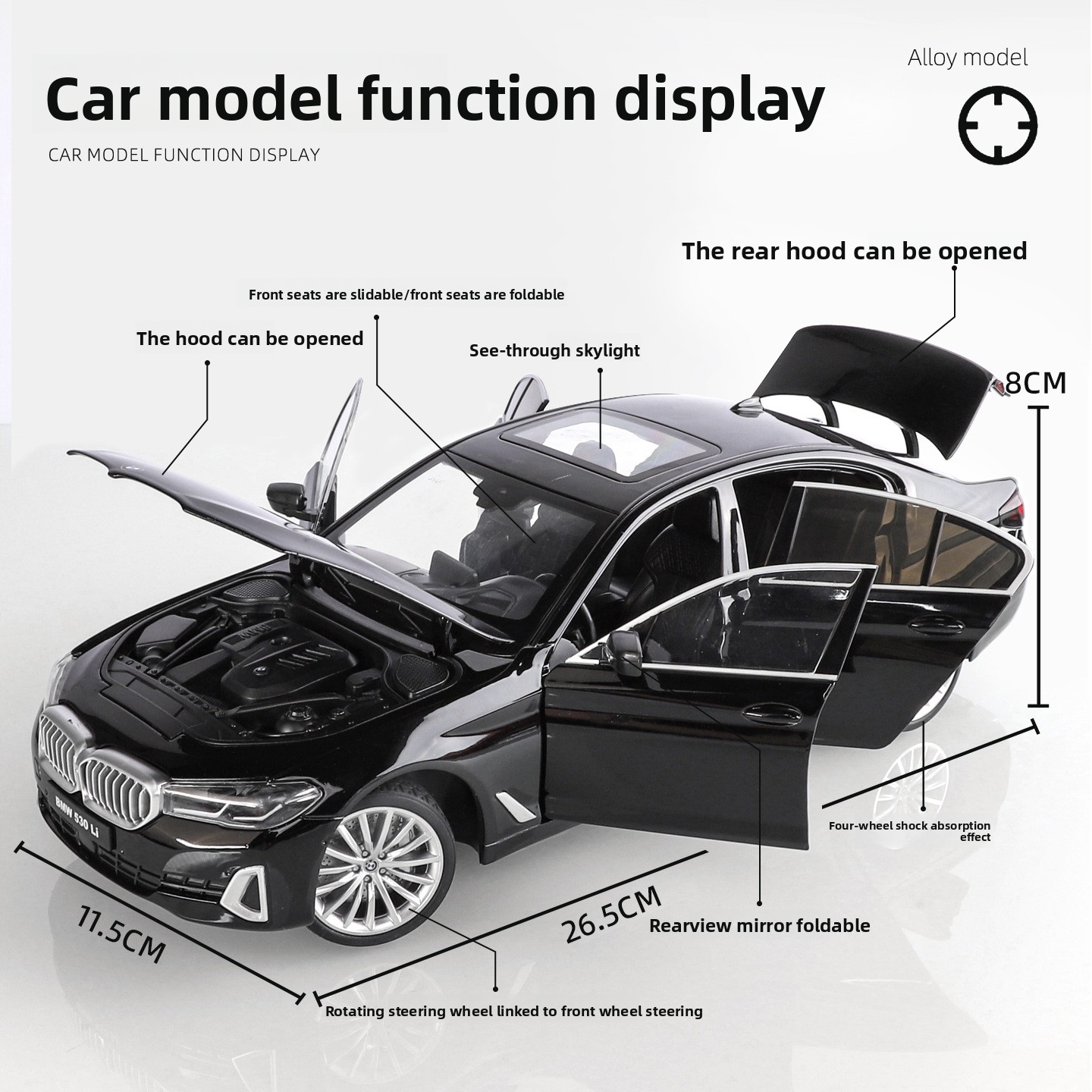OK 1:18 BMW 530li 合金製カーモデル サウン - Ok Lighting Decor のレビューと価格