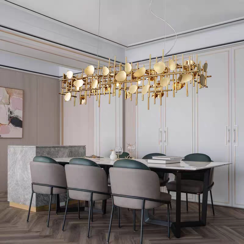 デザイナーデコアイデア幾何学ラインペンダントライト LED  - Lighting Decoration Ideas For Home のレビューと価格