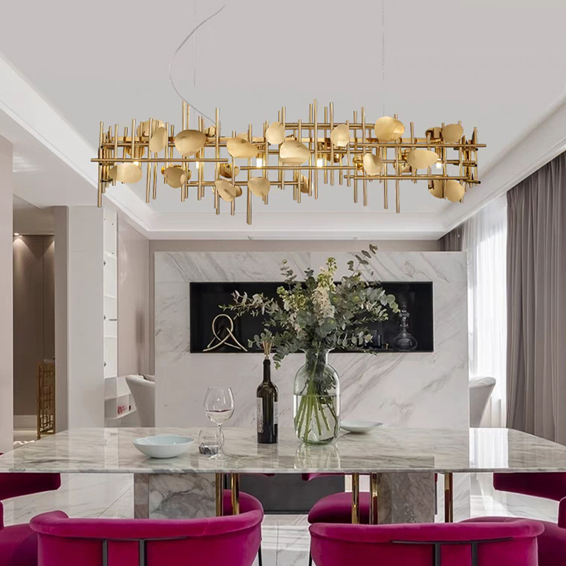 デザイナーデコアイデア幾何学ラインペンダントライト LED  - Lighting Decoration Ideas For Home のレビューと価格