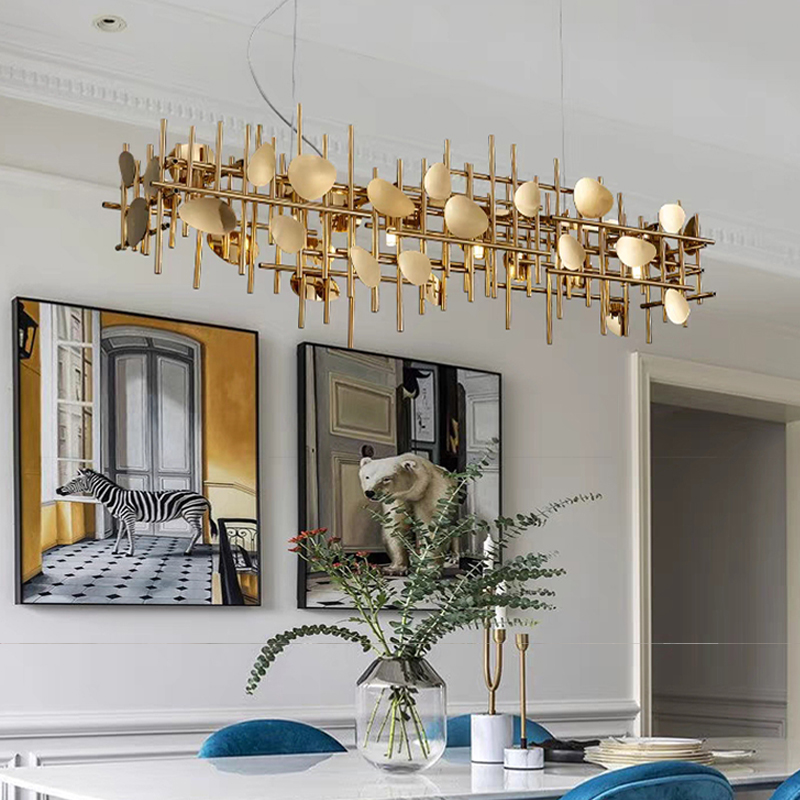 デザイナーデコアイデア幾何学ラインペンダントライト LED  - Lighting Decoration Ideas For Home のレビューと価格