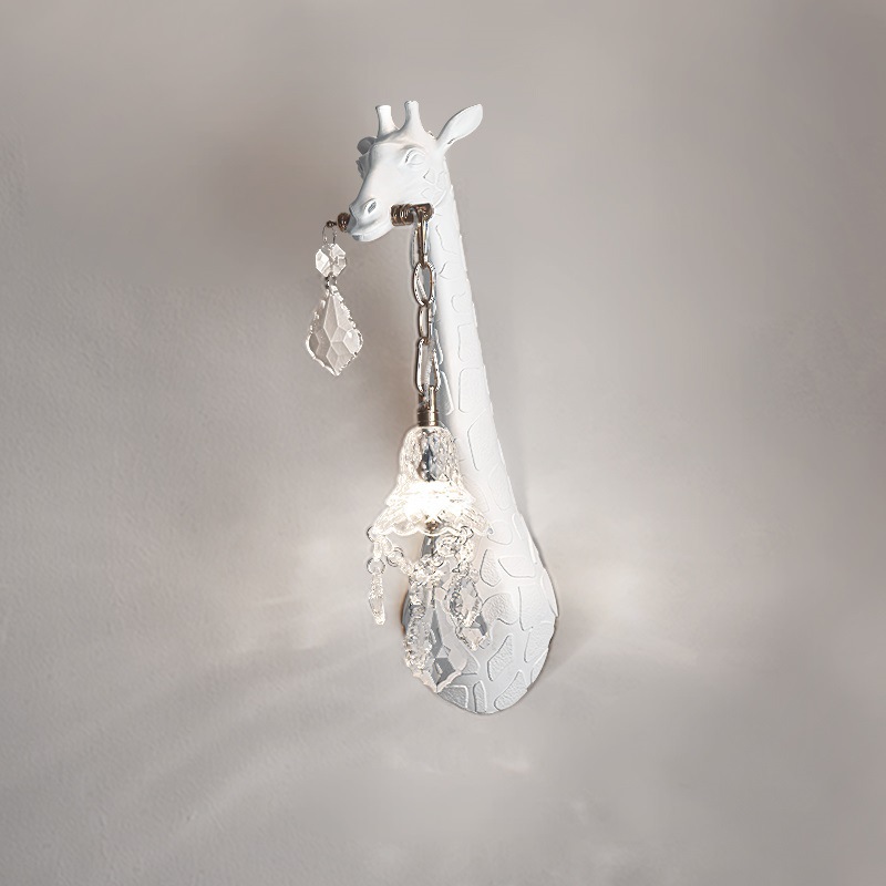 モダンなクリエイティブなレジン製キリンLEDウォールランプ、 - Foyer Lighting Wall Decor のレビューと価格