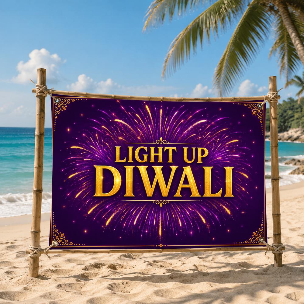ライトアップ・ディワリ・バナーフラッグ 美しいウォールタペス - Lighting Decoration For Diwali のレビューと価格