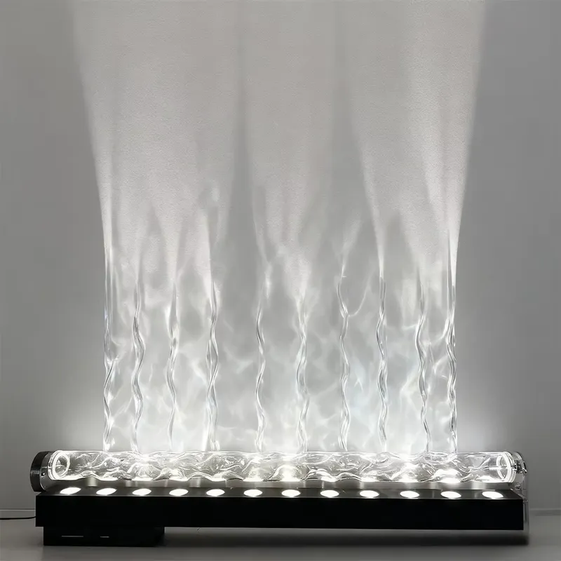 スマート3Dウォールウォッシュ炎投影ライト、水波紋雰囲気ラン - Lighting Decor Room のレビューと価格