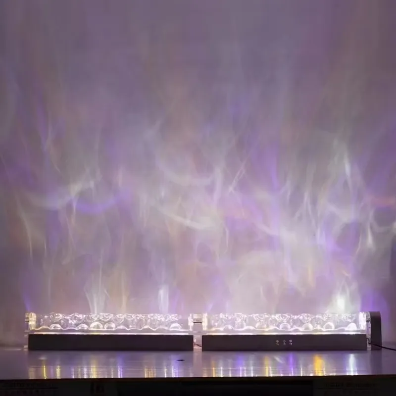 スマート3Dウォールウォッシュ炎投影ライト、水波紋雰囲気ラン - Lighting Decor Room のレビューと価格