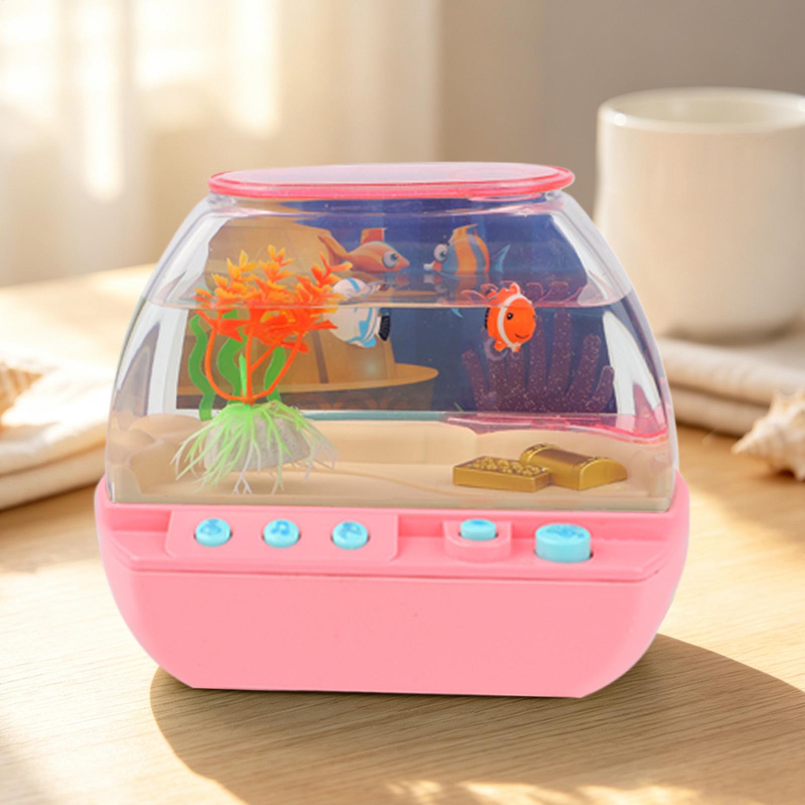 おもちゃの水槽 ホームデコレーション 音楽と光付き 模擬水槽 - Lighting Decor Room のレビューと価格