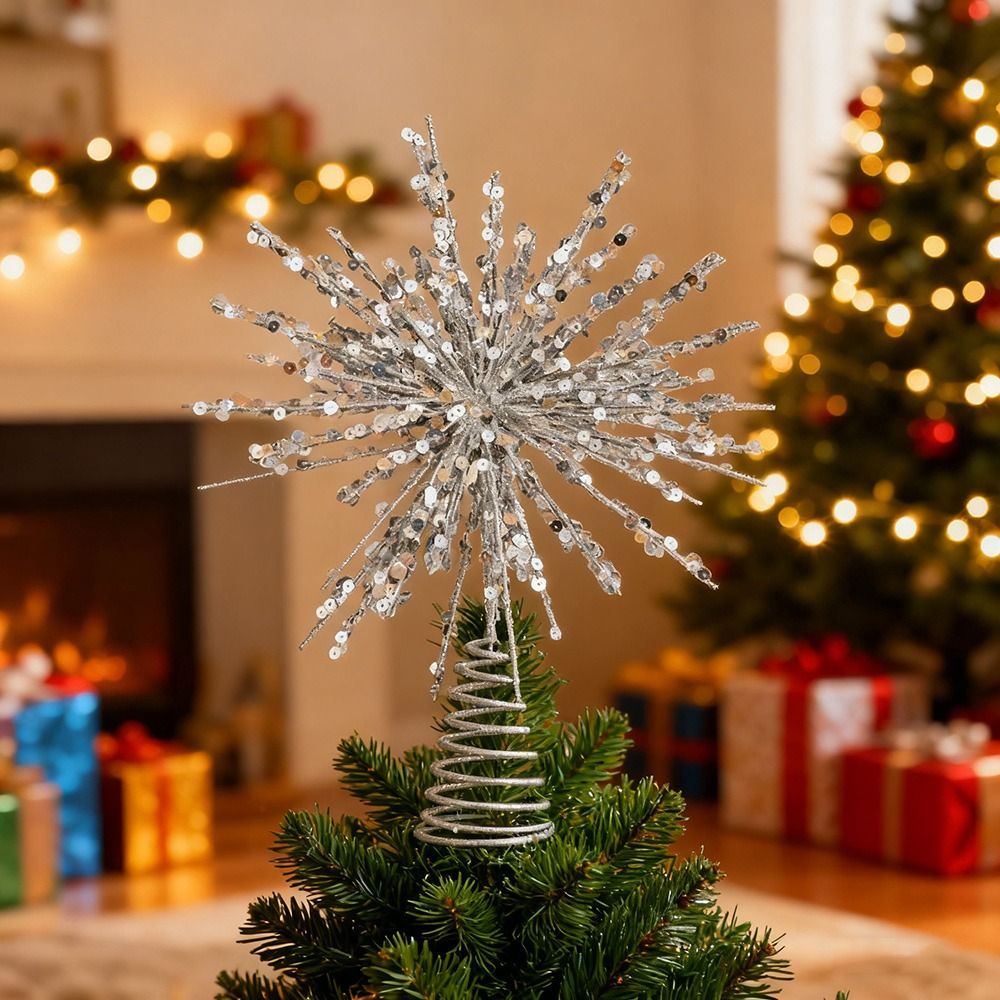 耐久性のあるライトアップクリスマスツリースタートッパーゴール - Pendant Lighting Christmas Decor のレビューと価格