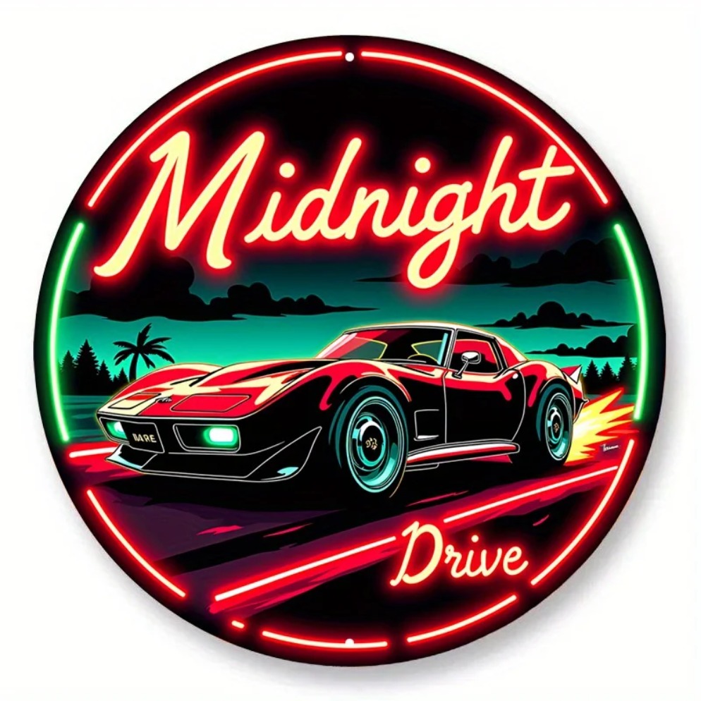 ヴィンテージネオンカーサイン ミッドナイトドライブ – レト - Lighting Decor Ideas のレビューと価格