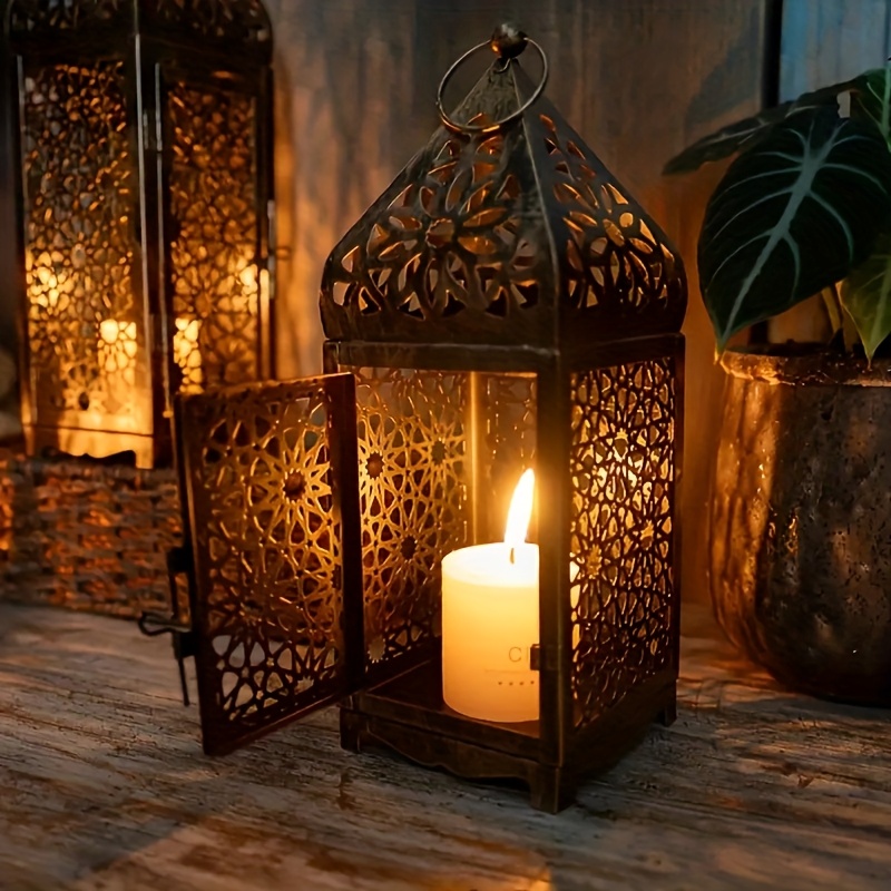 中東アラブ風メタルヴィンテージ風ランタンキャンドルホルダー、 - Lighting Decoration Ideas For Home のレビューと価格