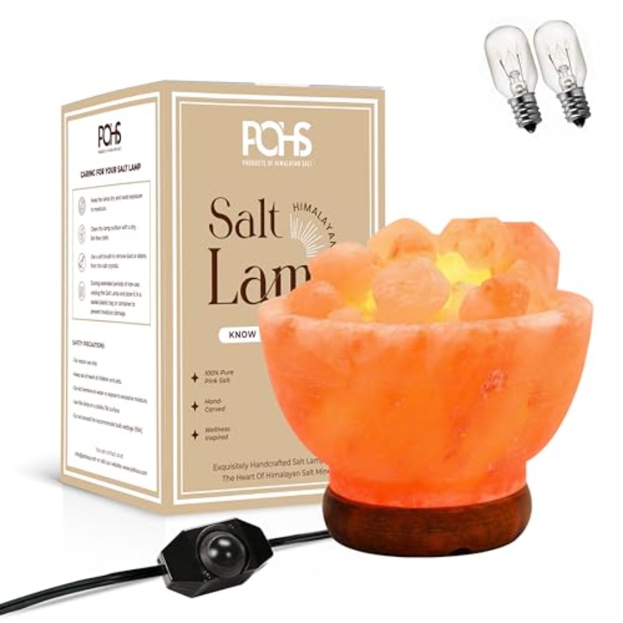 ヒマラヤピンクソルトランプボウル、パキスタン産本物、天然クリ - Himalayan Salt Lamp のレビューと価格