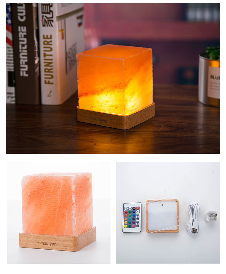 ヒマラヤクリスタルソルトランプ LED スクエアプレスナイト - Himalayan Salt Lamp のレビューと価格