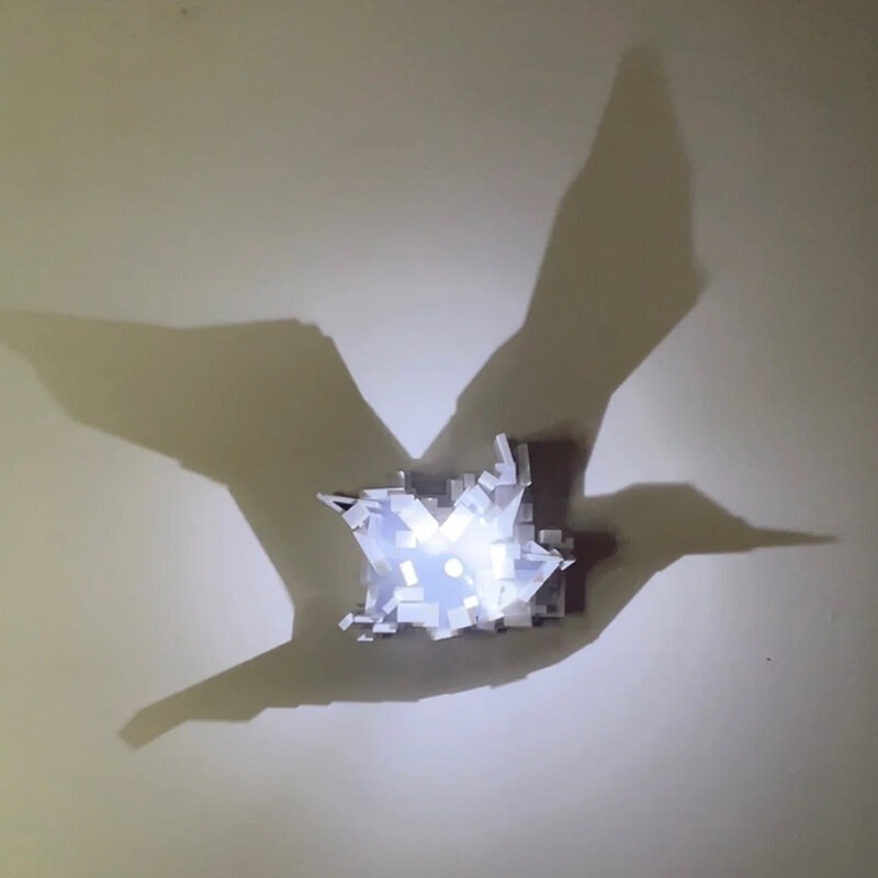 ドロップシッピング 3Dライトシャドウナイトライト アンビエ - Lighting Decor Room のレビューと価格