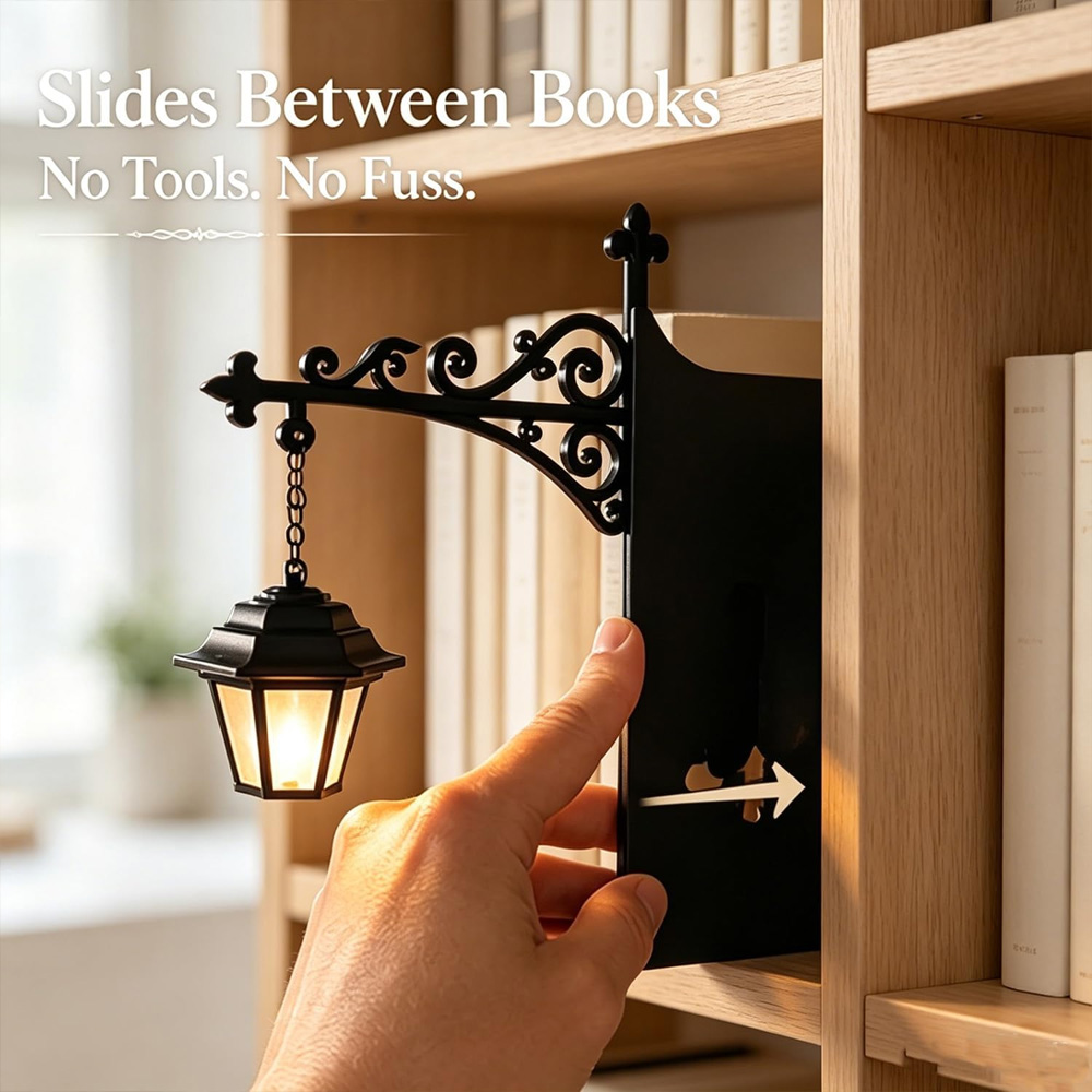 ライブラリーランタン装飾本棚照明レトロライブラリーランタン本 - Lighting Decoration のレビューと価格