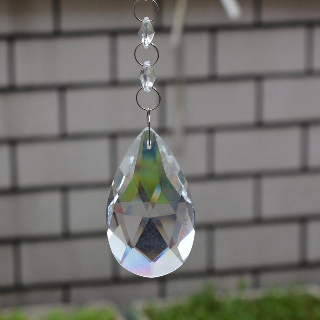 クリスタルガラスのティアドロップペンダントビーズライトガーラ - Pendant Lighting Christmas Decor のレビューと価格