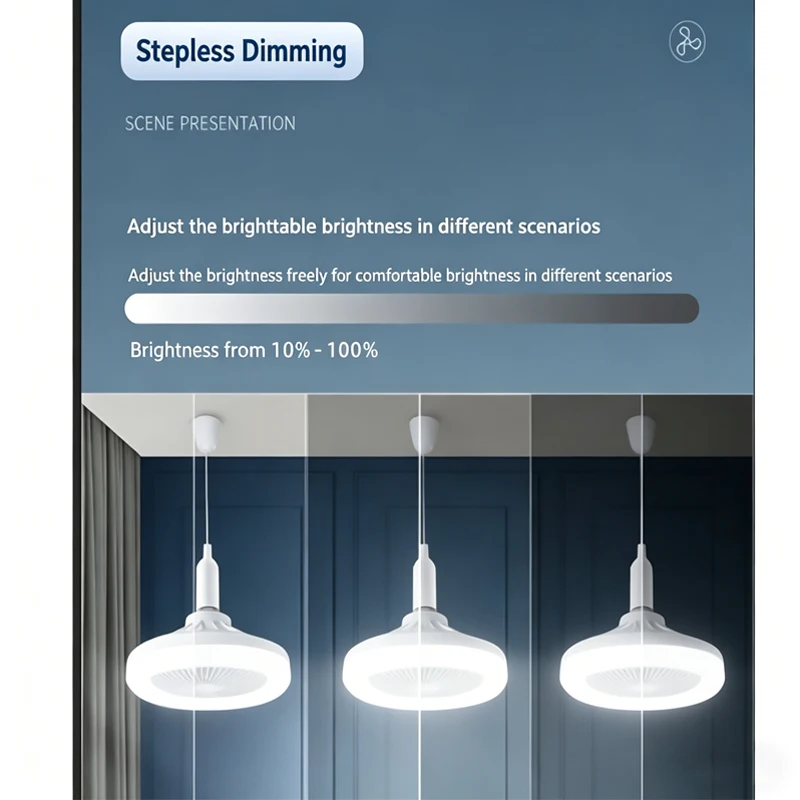 2in1シーリングファンランプ、3段階速度調整可能、E27口 - Decor Lighting Ceiling Fans のレビューと価格