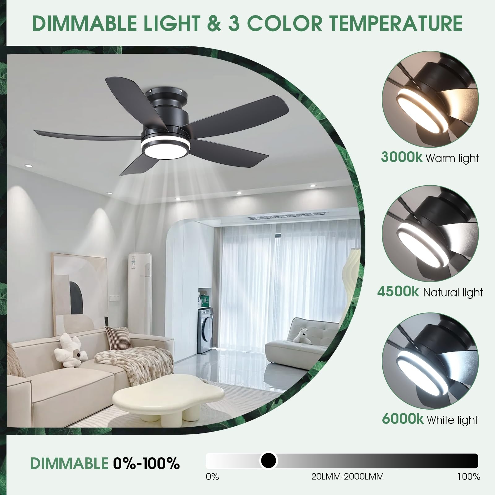 寝室とリビングルームのスタイリッシュなインテリア装飾器具、モ - Decor Lighting Ceiling Fans のレビューと価格