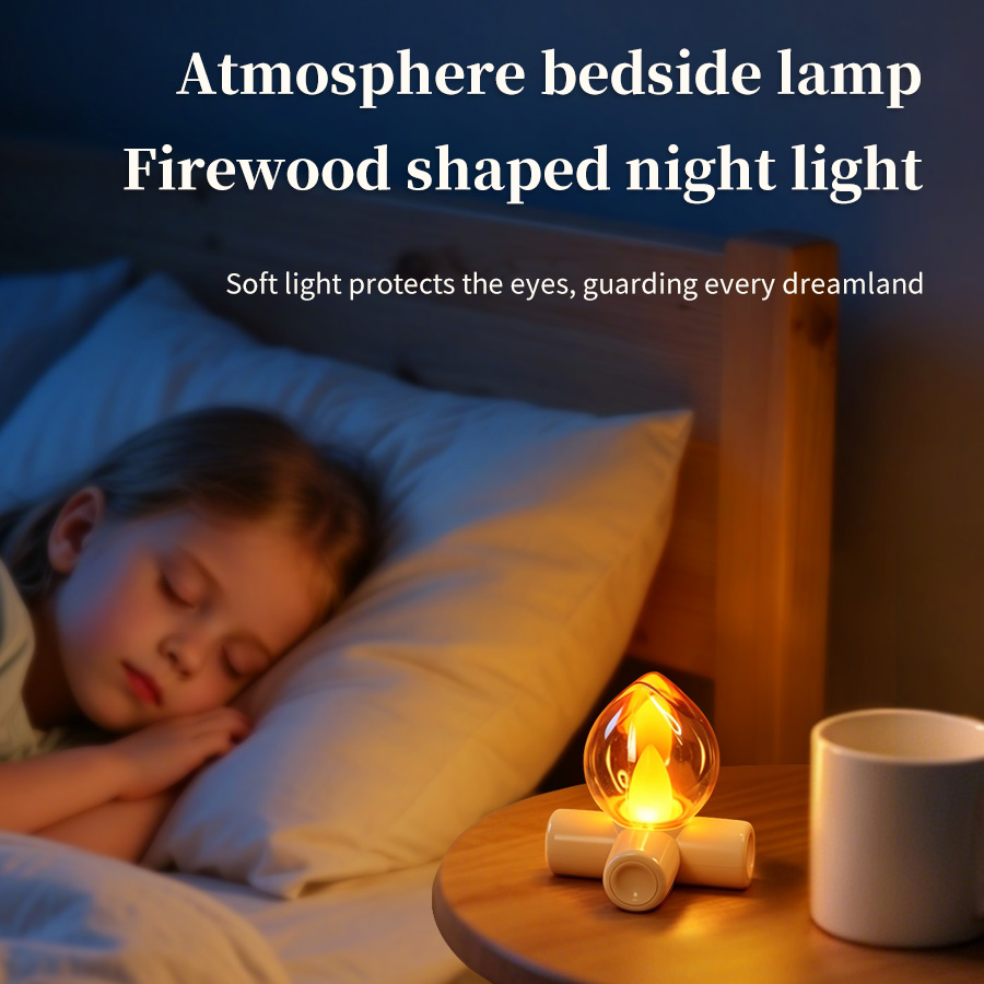 充電式 LED ナイトライト シミュレーション炎効果キャンド - Lighting Effect Home Decor のレビューと価格