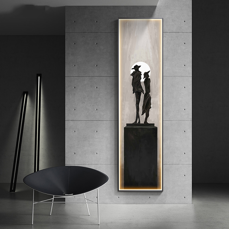 現代抽象アートインテリア絵画LEDウォールハンギングランプ、 - Foyer Lighting Wall Decor のレビューと価格