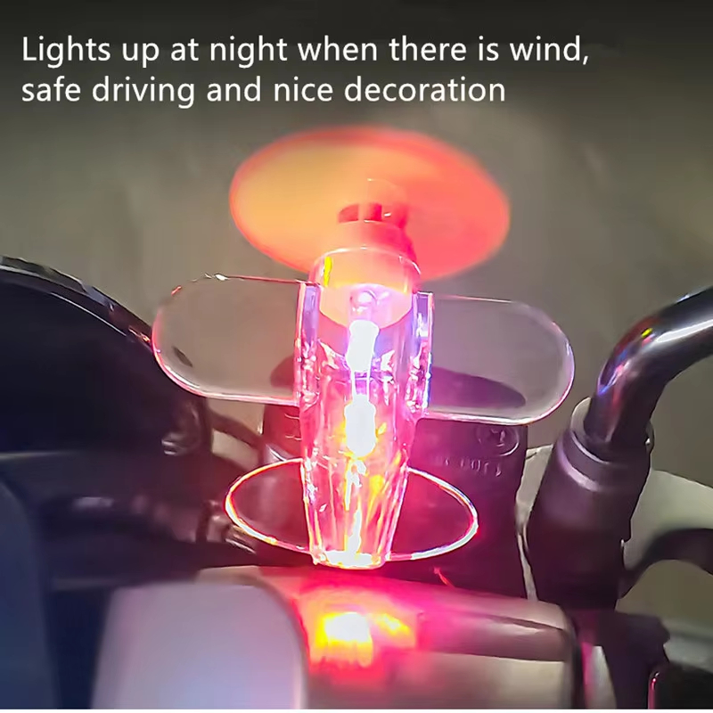 風力発電 LED 飛行機オーナメントオートバイハンドバー車の - Lighting Decor Ideas のレビューと価格