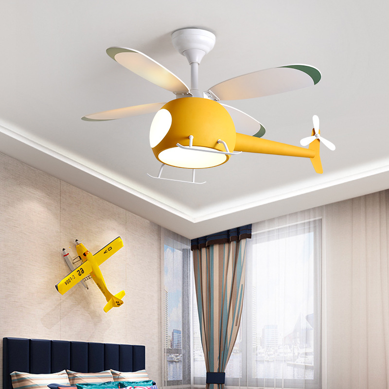 現代のクリエイティブ漫画飛行機ファンライトシンプルな装飾 L - Decor Lighting Ceiling Fans のレビューと価格
