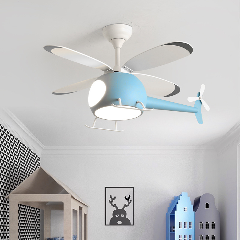 現代のクリエイティブ漫画飛行機ファンライトシンプルな装飾 L - Decor Lighting Ceiling Fans のレビューと価格