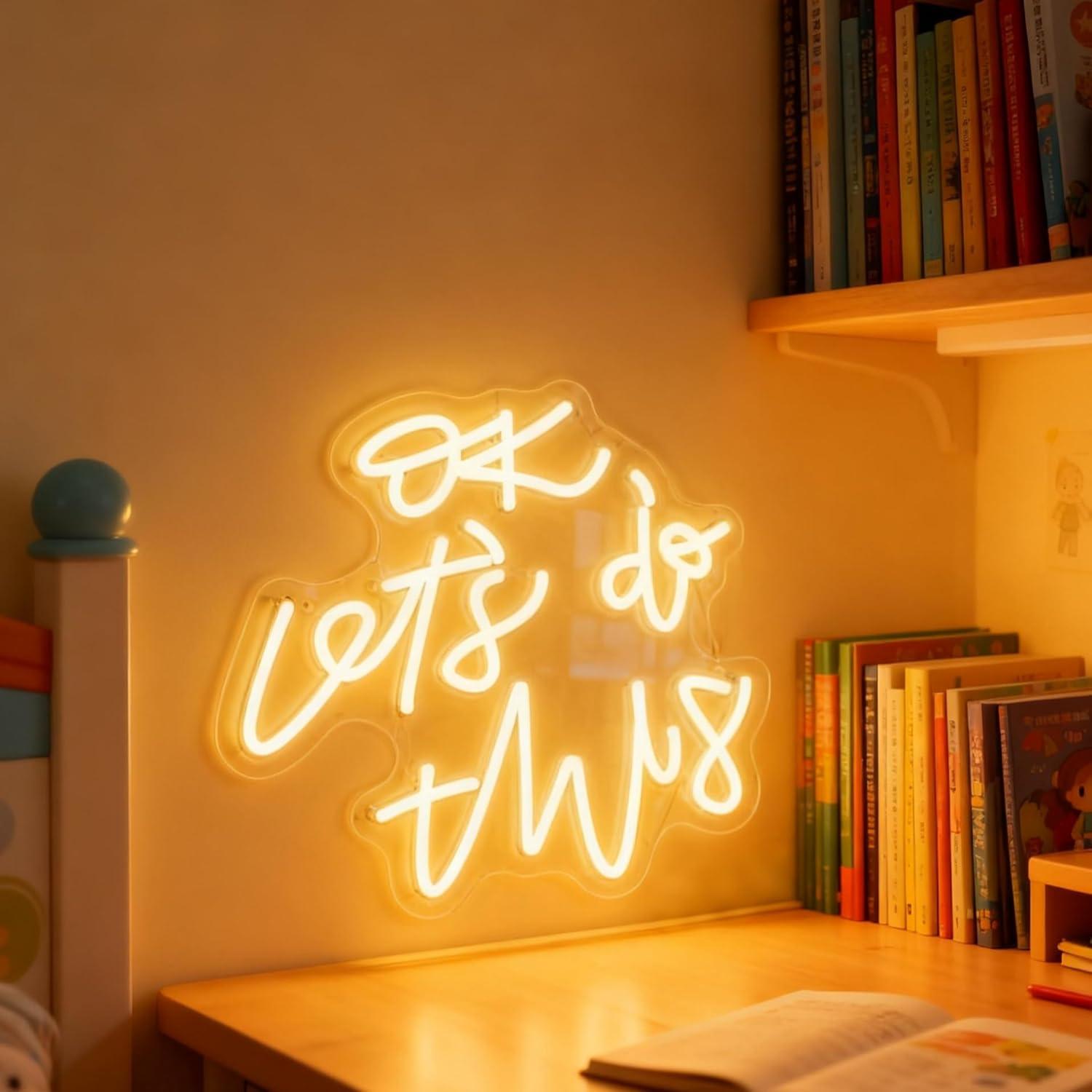 OK、さあ始めましょう。ネオンサインモチベーションを高めるU - Ok Lighting Decor のレビューと価格
