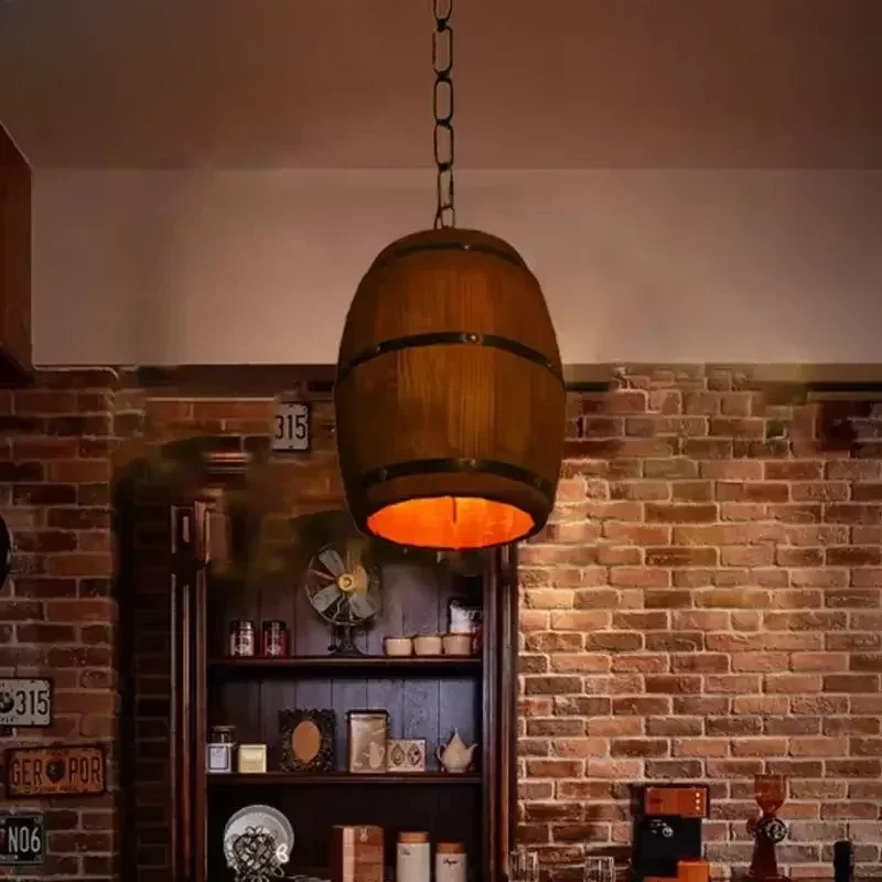 素朴なランプヴィンテージシャンデリア木製ペンダントライトワイ - Lighting Decor Room のレビューと価格