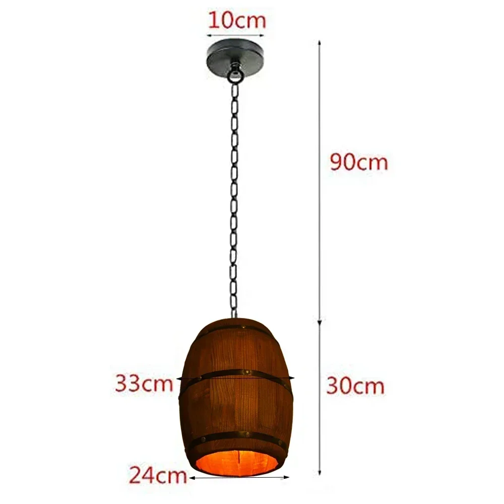 素朴なランプヴィンテージシャンデリア木製ペンダントライトワイ - Lighting Decor Room のレビューと価格