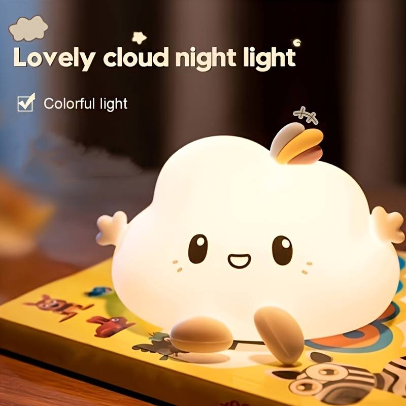 クラウドナイトライト、タッチコントロール調光、充電とタイマー - Lighting Decoration のレビューと価格