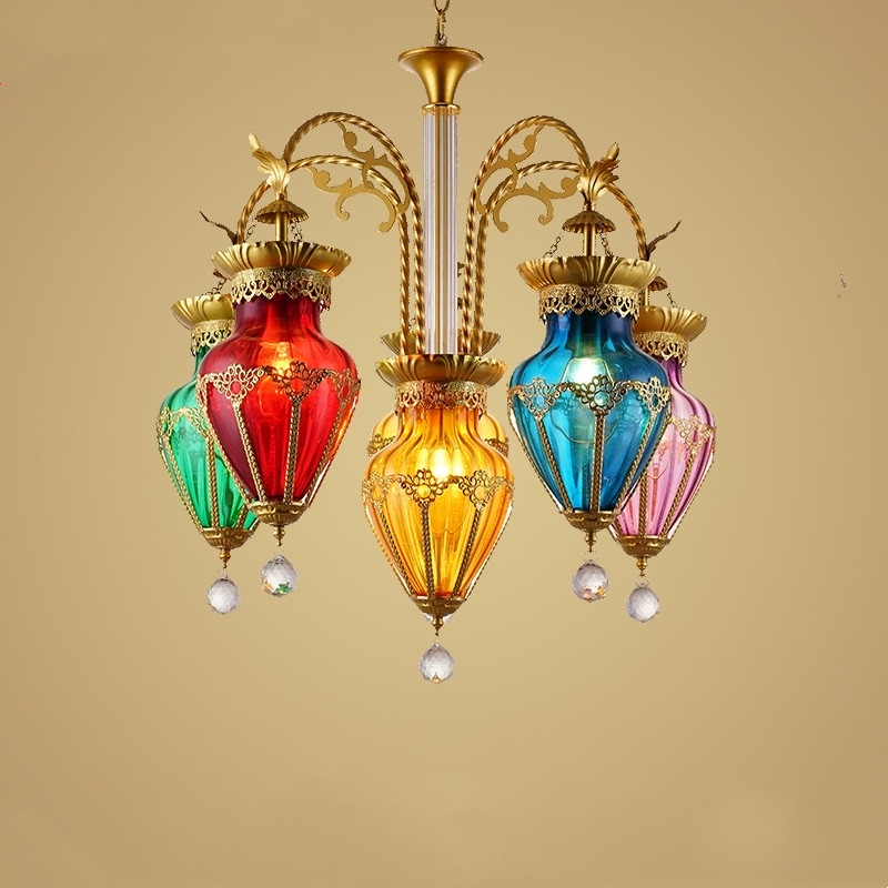 新しいシャンデリアアメリカンレストランクラブカラートルコラン - Ok Lighting Decor のレビューと価格