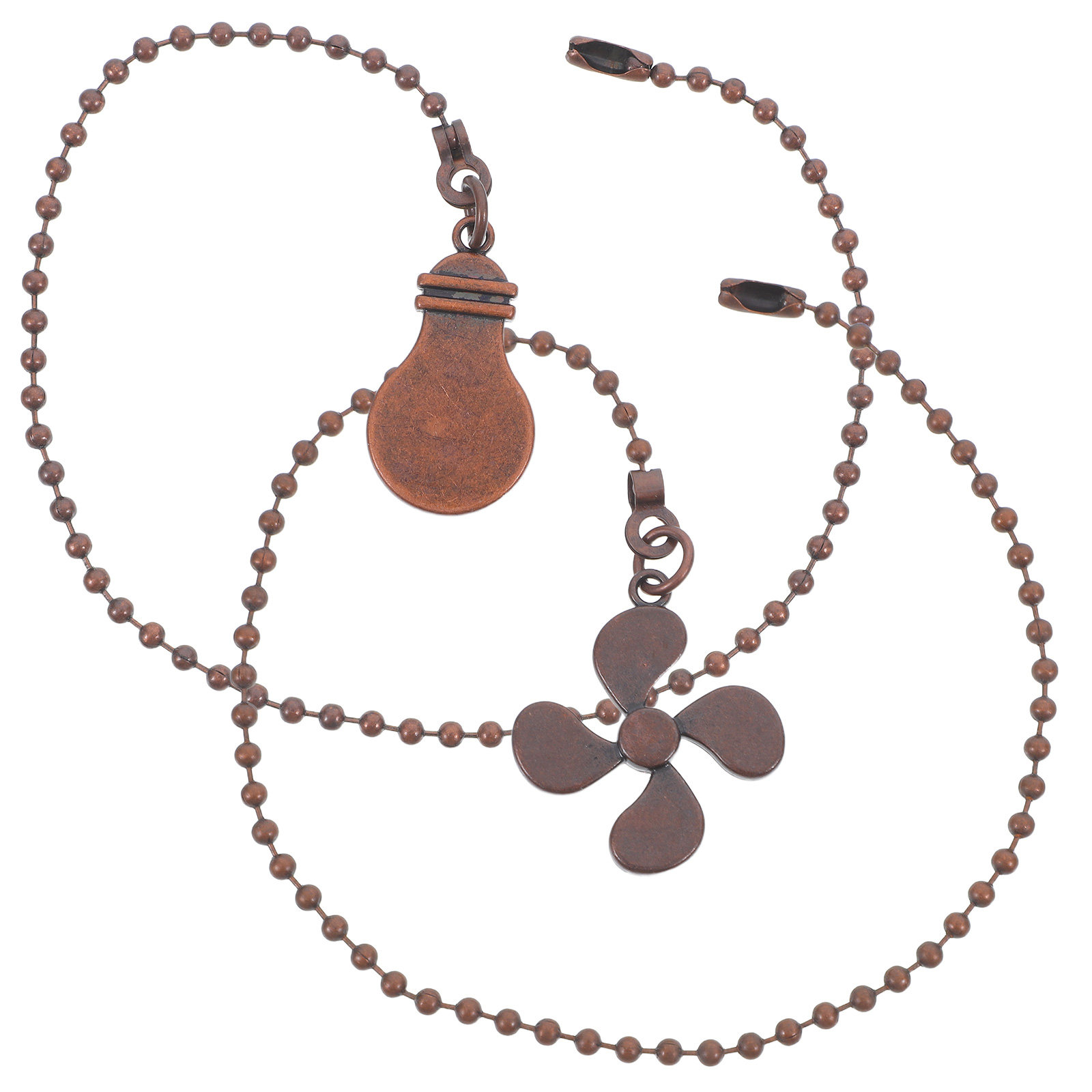 2個入り ヴィンテージペンダントシーリングファン用プルチェー - Decor Lighting Ceiling Fans のレビューと価格