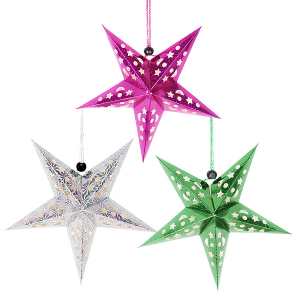 5個入りペーパーランプシェード スターハンギングライトカバー - Room Decor Lighting Lamp のレビューと価格