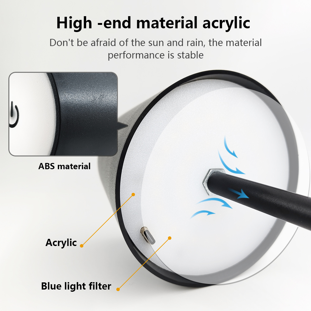 LED充電式デスクライトワイヤレステーブルランプ無段階調光タ - Lighting Decor Room のレビューと価格